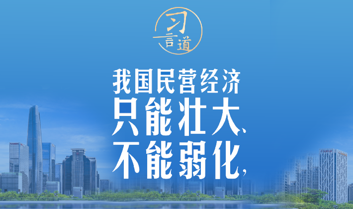 【奋进的春天】习言道 | 民营经济只能壮大、不能弱化